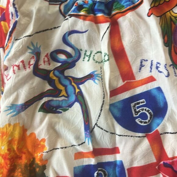 Jams World La Cocina Hattie Skirt Womens Medium 8 10 colorful stretch tropical - Picture 9 of 9